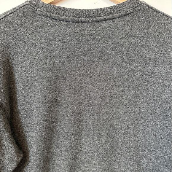 Nike Heritage Pullover Crewneck Sweatshirt Center Swoosh Logo Gray *Sz S-M - Picture 7 of 9